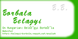 borbala belagyi business card